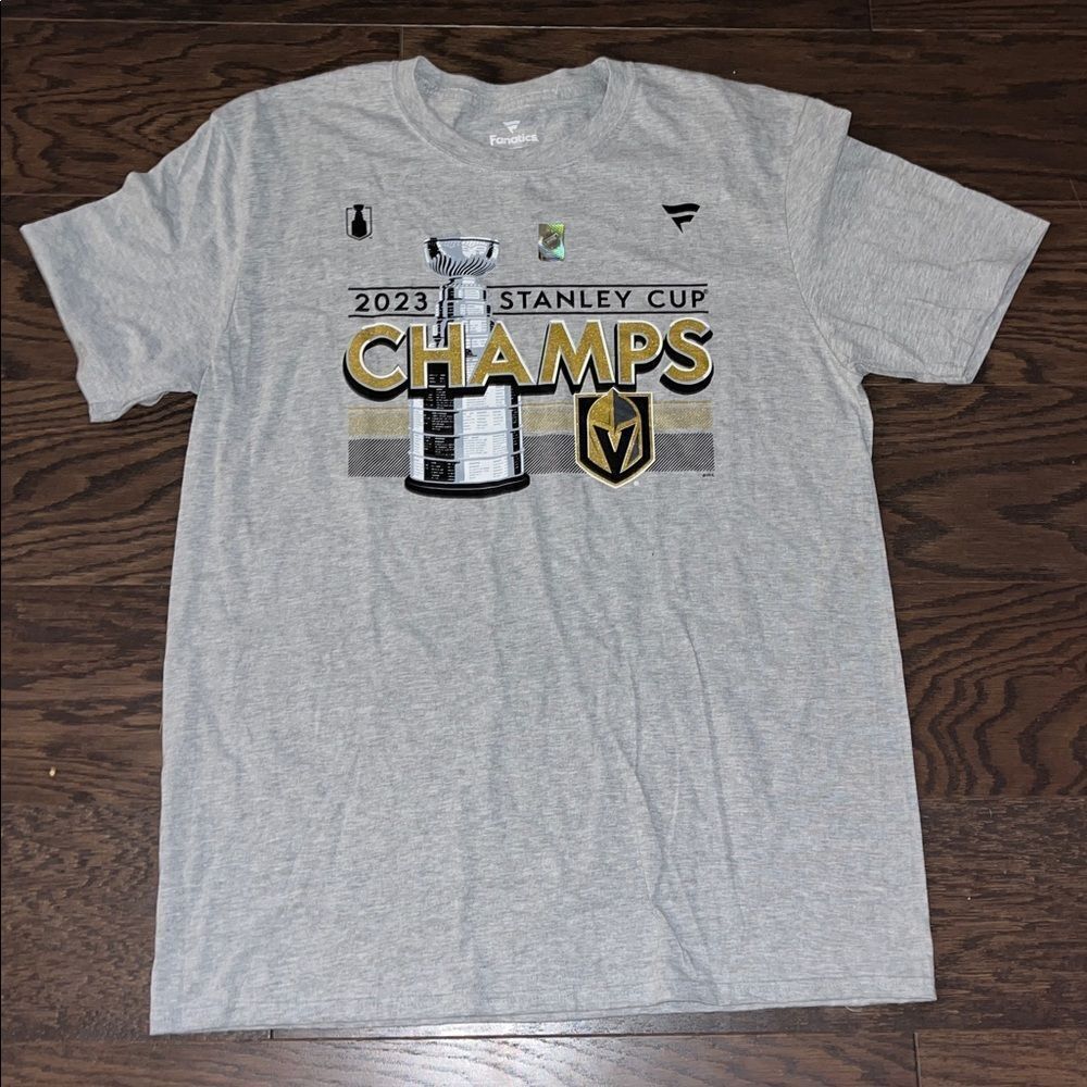 Las Vegas Golden Knights NHL 2023 Stanley Cup Champions Locker Room T Shirt NWOT